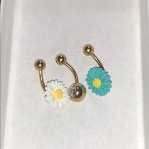 Summer Bellybutton Ring Set